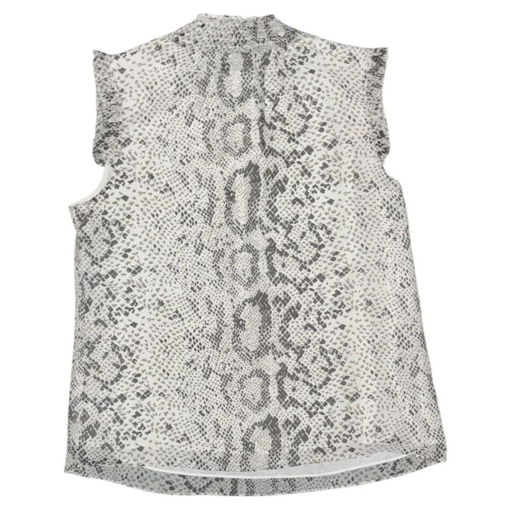 J. Crew Snakeskin Sleeveless Blouse